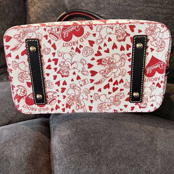 Dooney & Bourke Daisy Donald Duck Valentine's Day Satchel Crossbody Bag - Picture 4 of 6